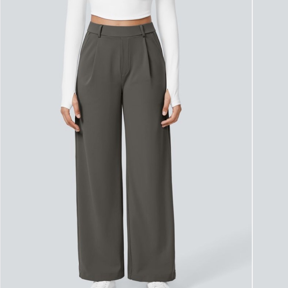 HALARA Gray Wide-Leg Women's Pants